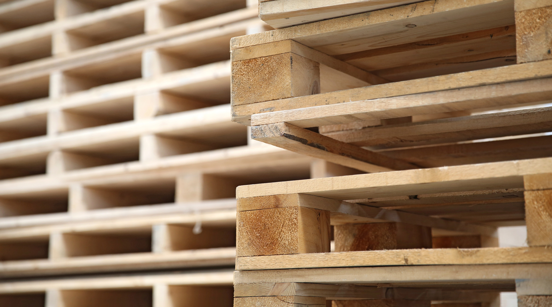 Image showing a close up of some wooden pallets 