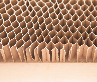 image showing a closer view of a honeycomb board