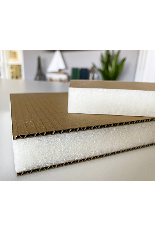 Image showing foam packaging between cardboard