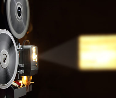 Image showing a projector showing a film