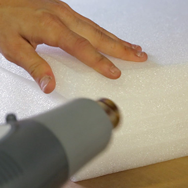 Image showing polystyrene being heated