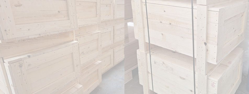 Image showing a collage of wooden crates