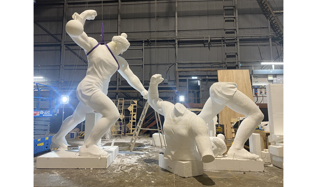 Matilda (2022) – Carved polystyrene figures