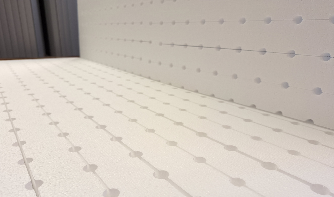 polystyrene wall