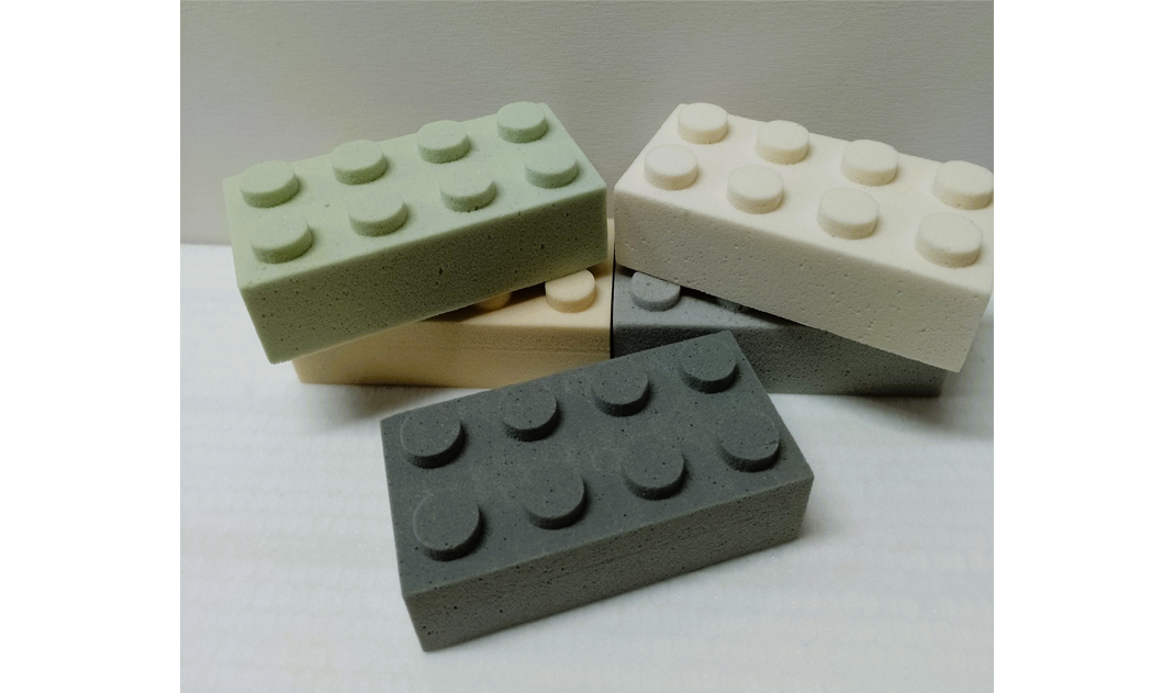 image showing Various grades carved into Lego® bricks