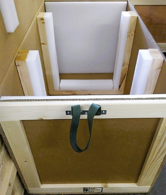 Image showing CA flute batten/end case with foam inserts