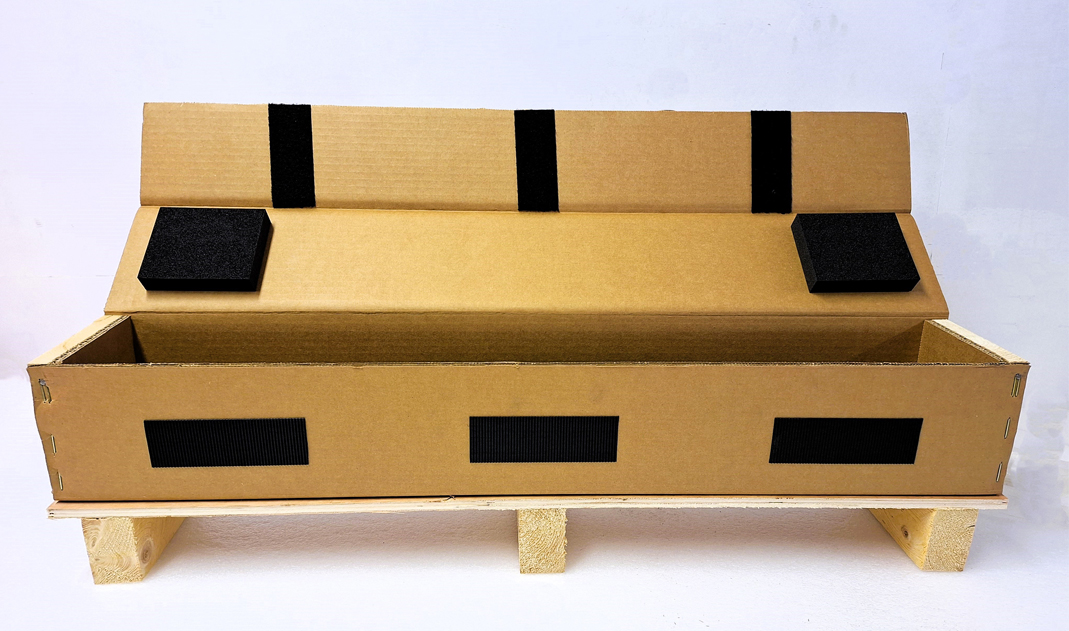 CA batten-end case with Velcro and Plastazote