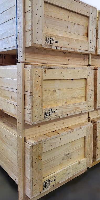 image showing wooden crates