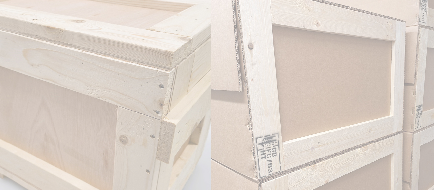 Image showing a collage of wooden crates