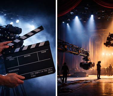 image showing filming in progress