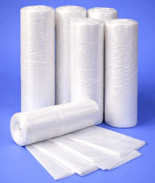 Clear polythene scrap bags (for the recycling of Polystyrene)